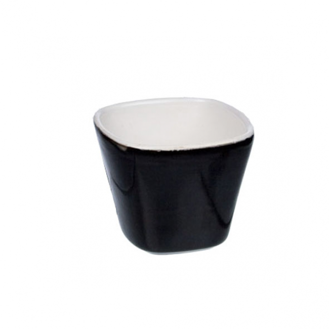 Black and white mini aperitif cup 6 cl / 2 oz  - Set of 4