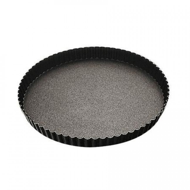 Moule à tarte cannelé 24cm en métal anti-adhérent - Tourtière cannelée - Paderno