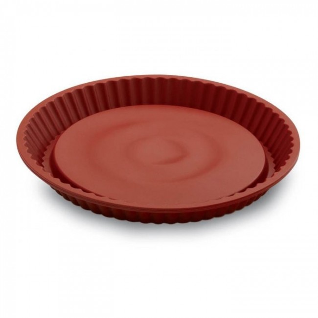Moule à tarte rond blanc 33cm en porcelaine