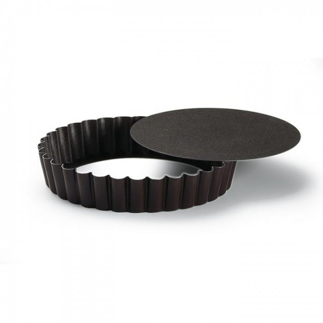 12 cm non-stick round fluted pie pan - Set of 6