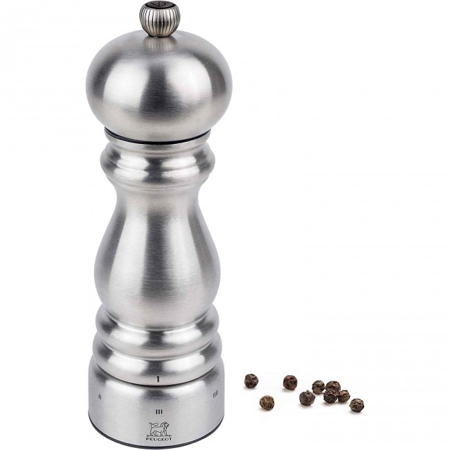 Stainless steel pepper mill Paris Chef u'Select 7" / 18cm - Paris Specials - Peugeot