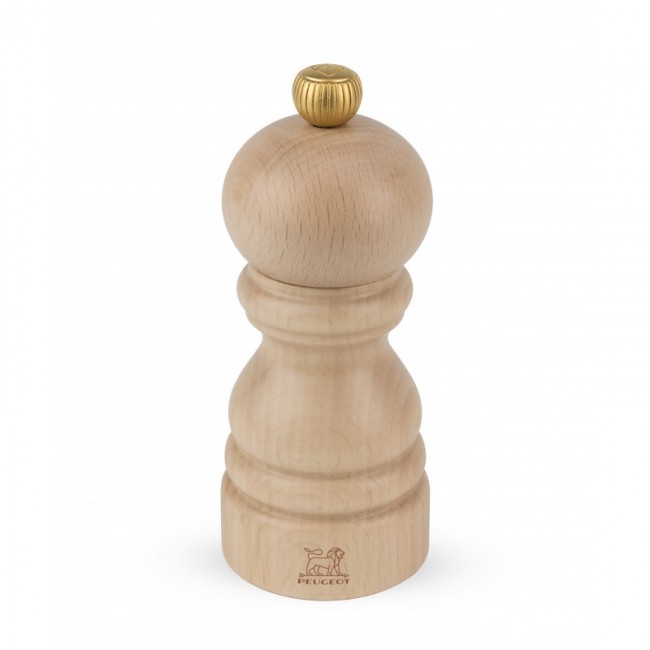 Wooden pepper mill 12cm/4.7" - beech wood - Paris Classic - Peugeot