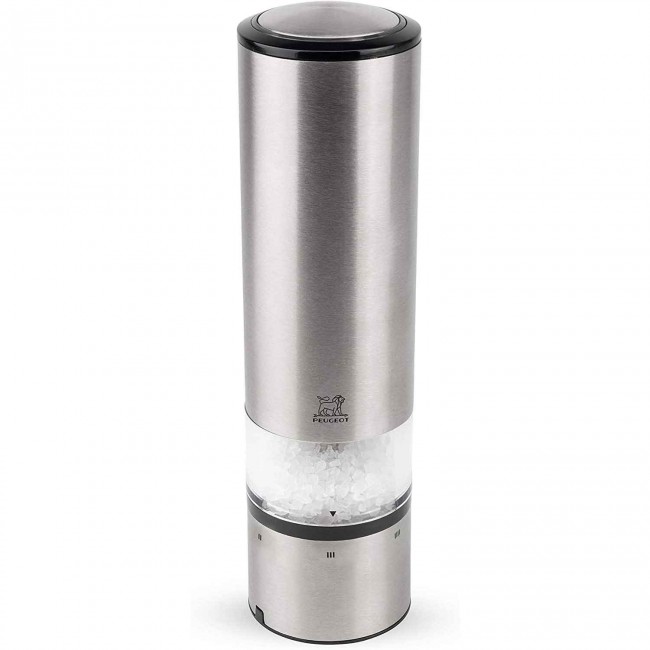 Electric u'Select salt mill 8" / 20cm stainless steel transparent - Elis sense - Peugeot