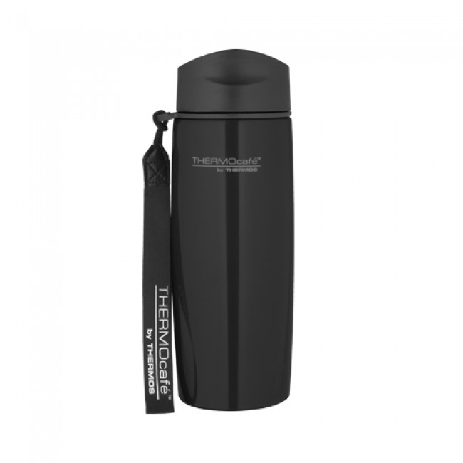 Stainless steel insulated mug with strap 35cl / 12oz noir - Urban - Thermos