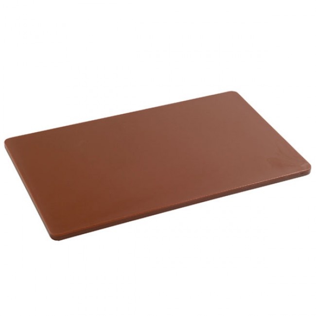 Brown polyethylene cutting board GN 1/1 cooked meat 53x32x1.5cm - Cutting board - Cosy & Trendy