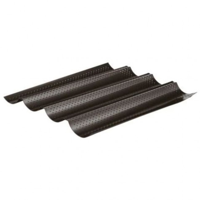 Non-stick 37x32 cm baguette baking pan