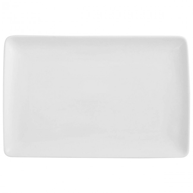Rectangular dish 8x5 in / 20x12 cm white - Sold individually