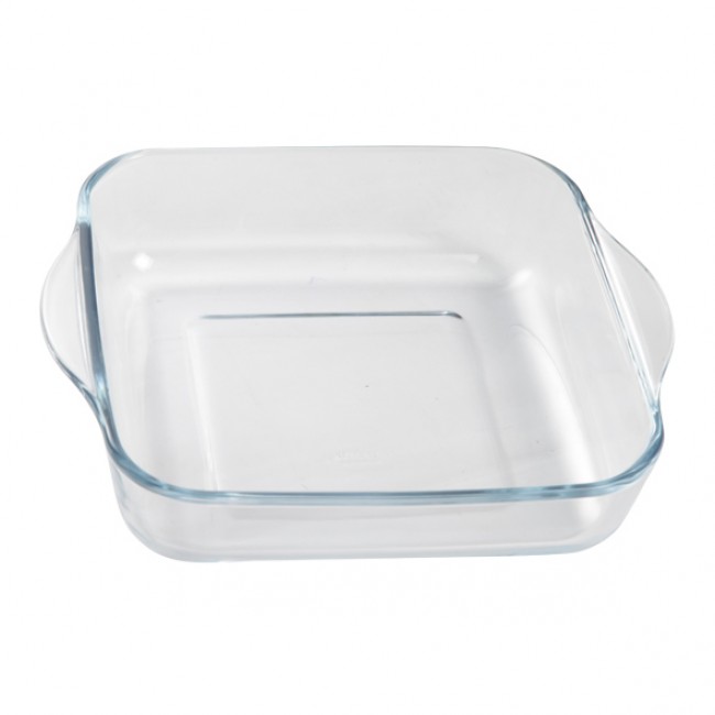 Squared glass oven dish 22 cm / 9 in