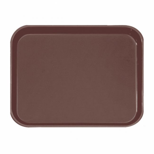 Round anti-slip bar tray brown fiber 20 x 15" / 51 x 38 cm - AZ Boutique