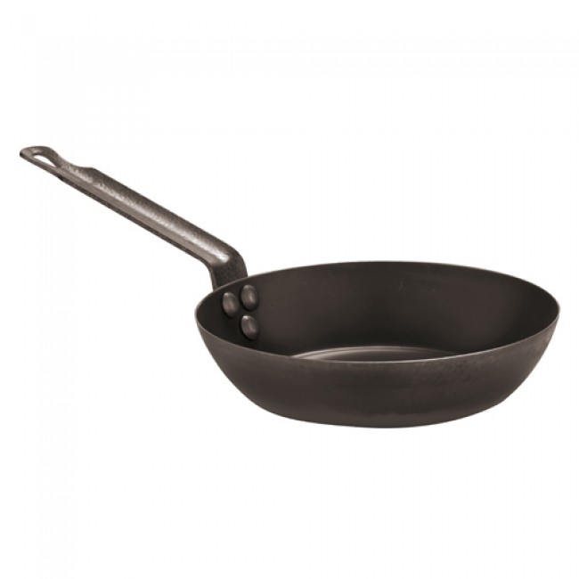 Poêle à frire en fer bleu 32cm - Poêle en tôle - Paderno