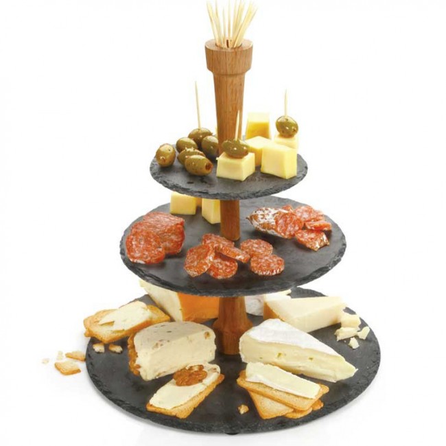 Slate Cake shelf 3 levels - Height 15" - Pro - Boska