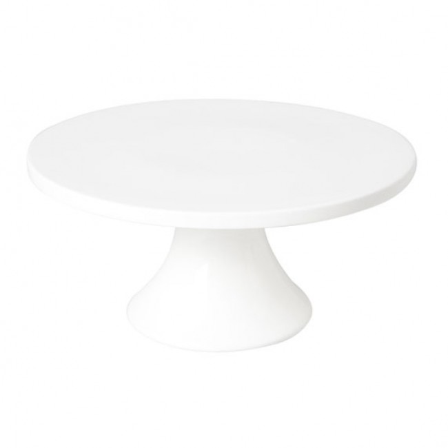 White porcelain cake stand 1 level 7.8 in / 20 cm