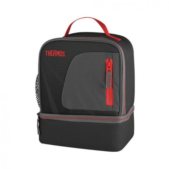 Insulated dual compartment lunch bag black Radiance Thermos