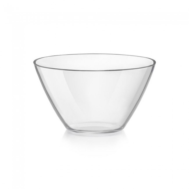 Round transparent glass salad bowl 5" / 13 cm - basic - bormioli rocco