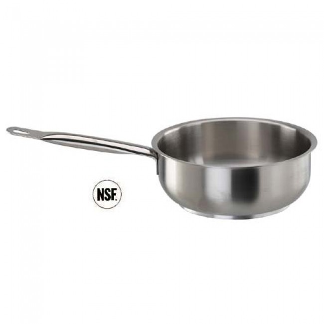 Sauteuse bombée en inox 18/10 - Ø 24 cm - Série 1000 - Paderno