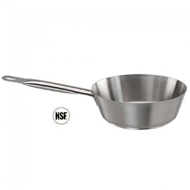 Sauteuse évasée en inox 18/10 - Ø 16 cm - Série 1000 - Paderno