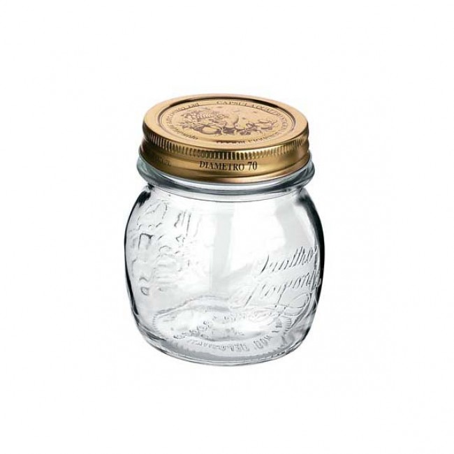Canning jar 25cl with lids 70mm - Set of 12 - Quattro Stagioni - Bormioli Rocco
