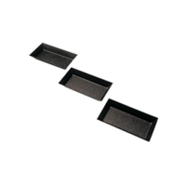 10x5 cm non-stick rectangular mold / friand mold - Set of 6