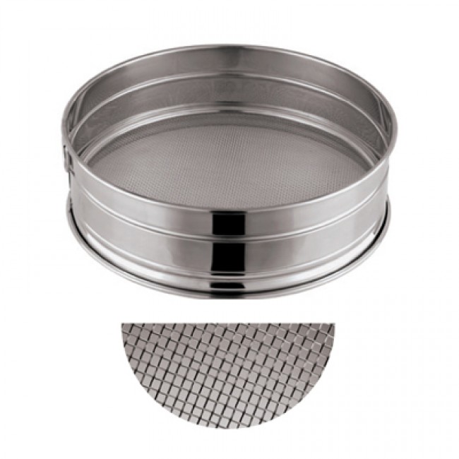 Tamis inox à farine ou à sucre glace Ø 22cm - maille n°20 - Tamis inox - Paderno