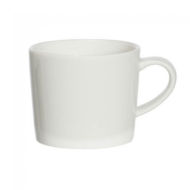 White porcelain coffee cup 3,4 oz  / 10 cl - Set of 12