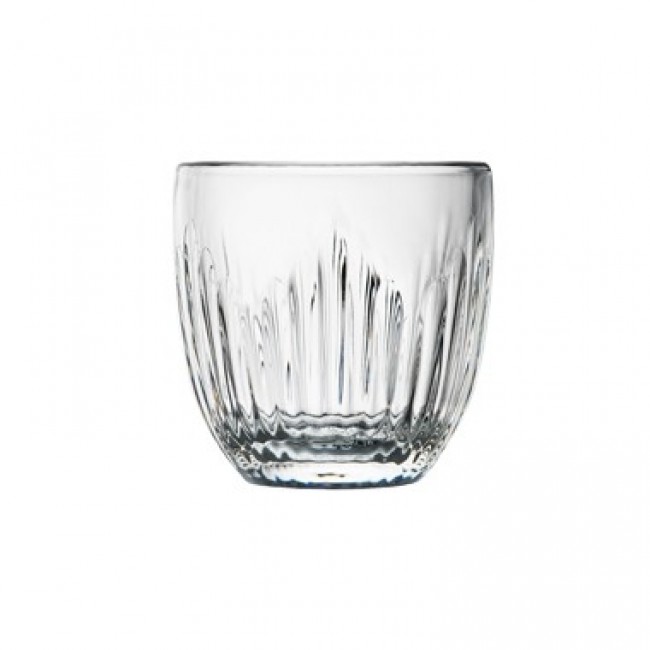 Transparent glass expresso cup organ stop patterns 3 oz / 10 cl - Set of 6