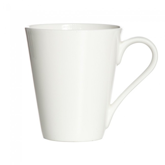 Porcelain mug 11oz / 32cl white - Castello - Cosy & Trendy