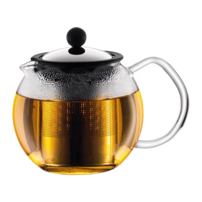 Théière Salam noire mate 4 tasses de 70cl en acier et porcelaine - Guy Degrenne