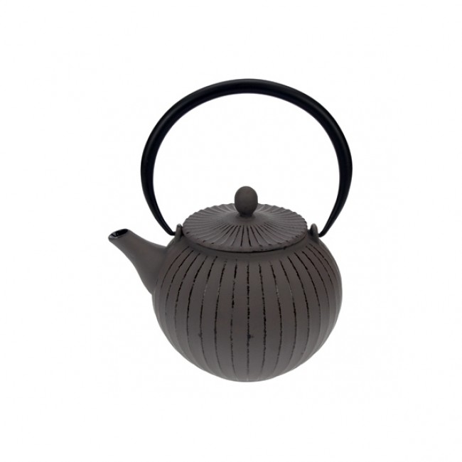 Teapot brown grey cast iron 1.2 L - Lantern - Cosy & Trendy