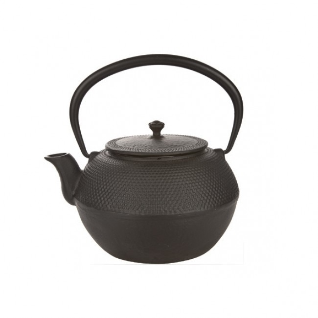 Teapot black cast iron 1.20 L - Osaka - Cosy & Trendy