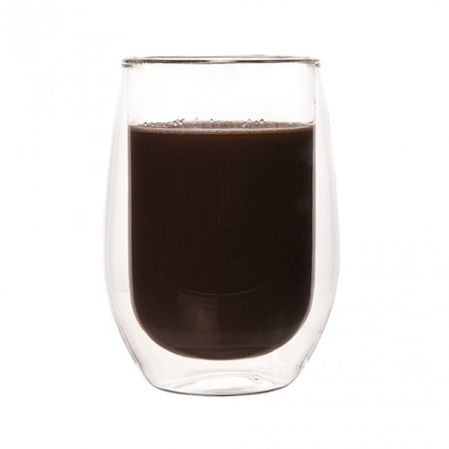 Double wall hot drink mug glass 20cl - Isolate - Cosy & Trendy