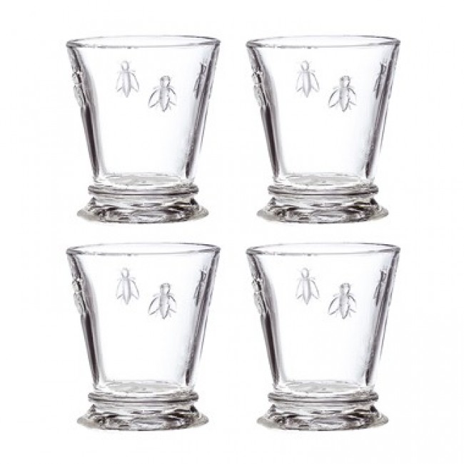 verre à eau - gobelet rose 27cl - Lot de 6 - Abeille - La Rochère