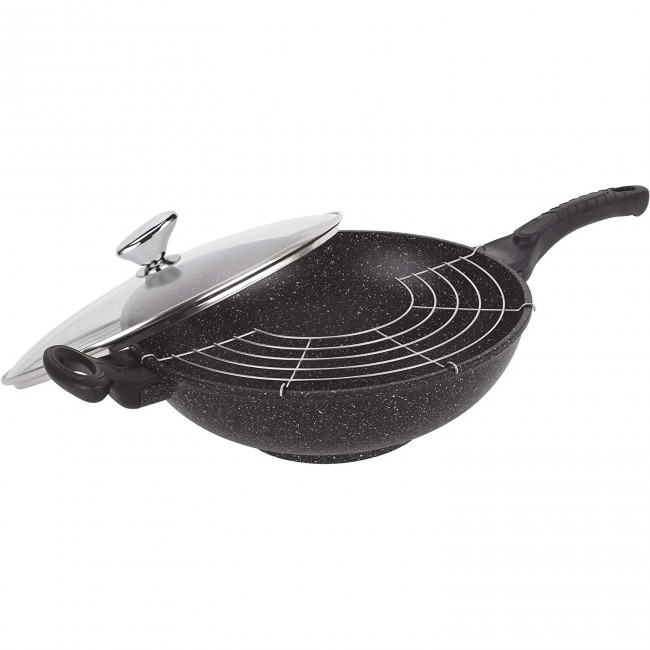 Ménagère 24 pièces bleue en inox - Range couverts en bois - Laguiole - Jean Dubost