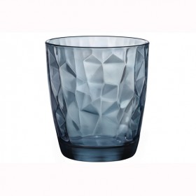 Tumbler - Old fashioned blue glass 10oz / 30cl - Set of 6