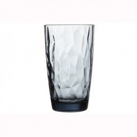 High tumbler blue glass - 16oz / 47cl - Set of 6