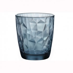 Glass tumbler 13 oz / 39 cl blue - Set of 6