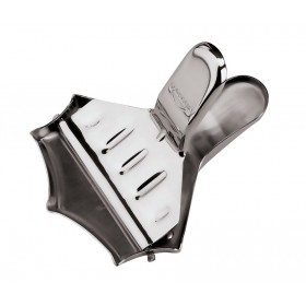 Lemon squeezer with pouring spouts - Chrome steel
