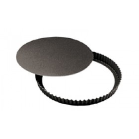 32 cm ribbed removable non-stick pie pan