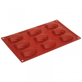 Flexible silicone mold - 9 madeleines