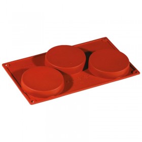 Flexible silicone mold - 3 biscuits