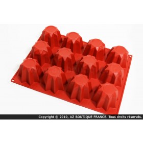 Flexible silicone mold - 12 pandoros