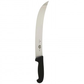 Cimeter knife inox curved blade 12 in - synthetic black handle