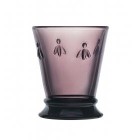 Aubergine Bee water goblet 8.8oz / 26cl - Set of 6