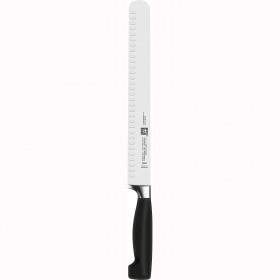 Slicing knife 26cm/10.2" honeycomb blade - black handle