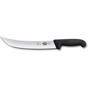 Cimeter knife inox curved blade 10" - synthetic black handle
