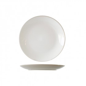 Round dessert plate 8" / 21.1cm beige - Set of 6