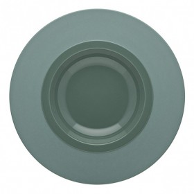 Sandstone round pasta plate 10" / 26cm green - singly sold