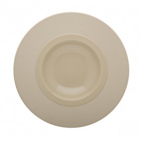 Sandstone gourmet round hollow plate 9" / 23cm dune - singly sold