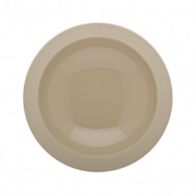 Sandstone round hollow plate 8" / 20cm dune - singly sold