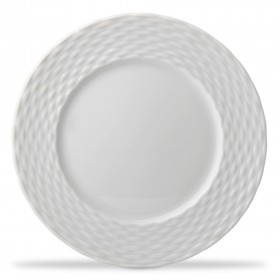 Porcelain dinner plate 11" / 28cm white - Set of 3
