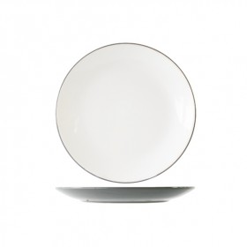 Round plate 11" / 27.2cm grey - Set of 6